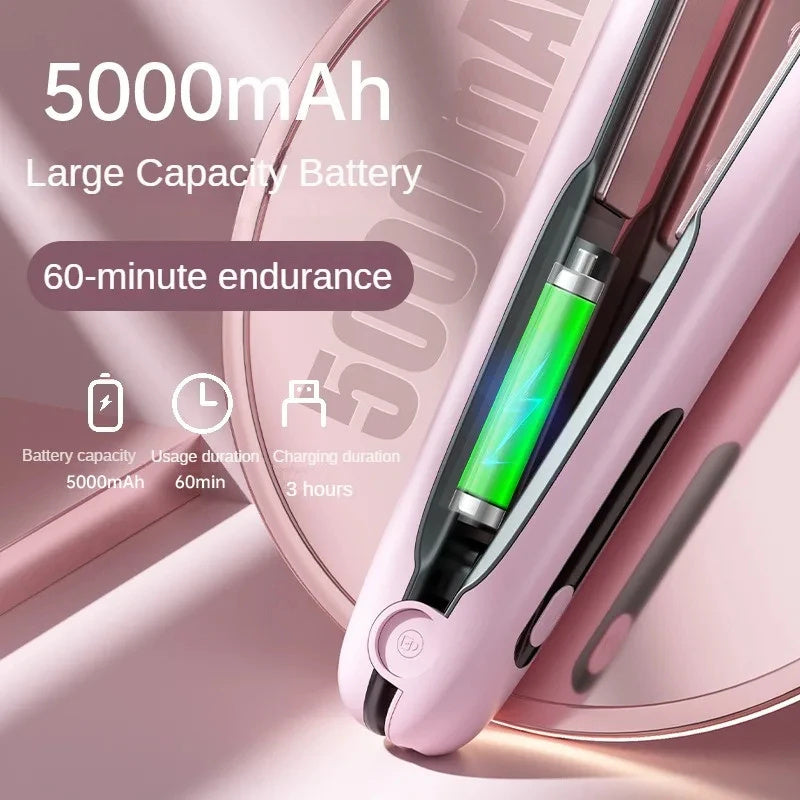 Wireless Flat Iron Hair Straightener