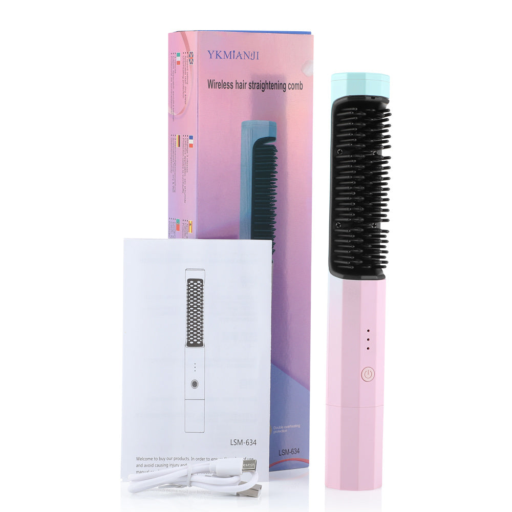 Rechargeable Wireless Hair Straightener and Curler