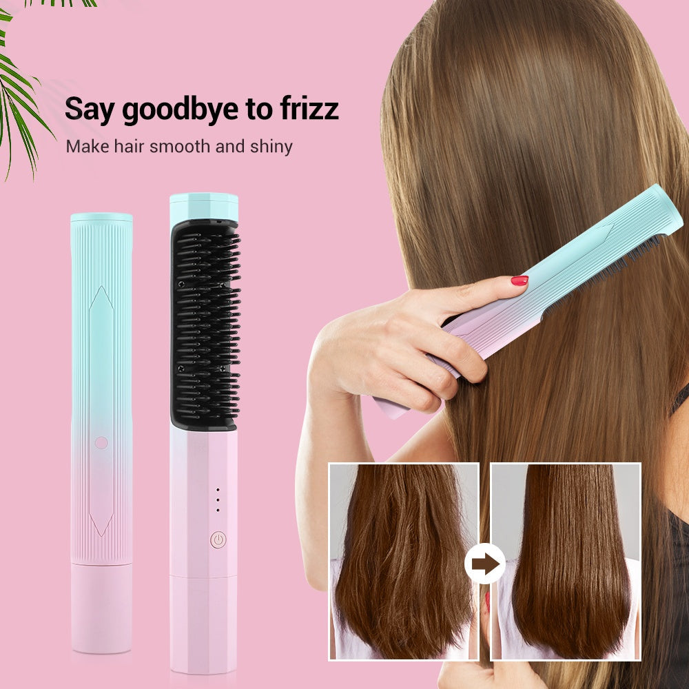 Rechargeable Wireless Hair Straightener and Curler