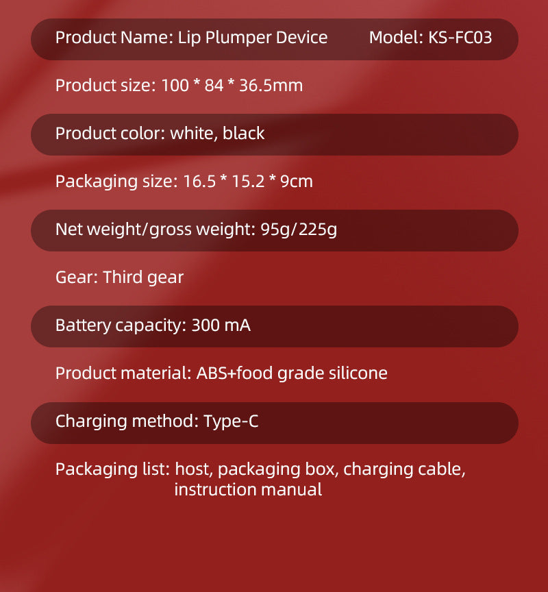 Electric Silicone Lip Plumper