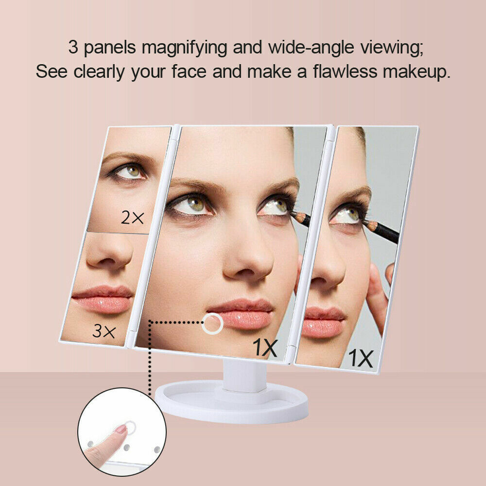 Foldable LED Cosmetic Mirror