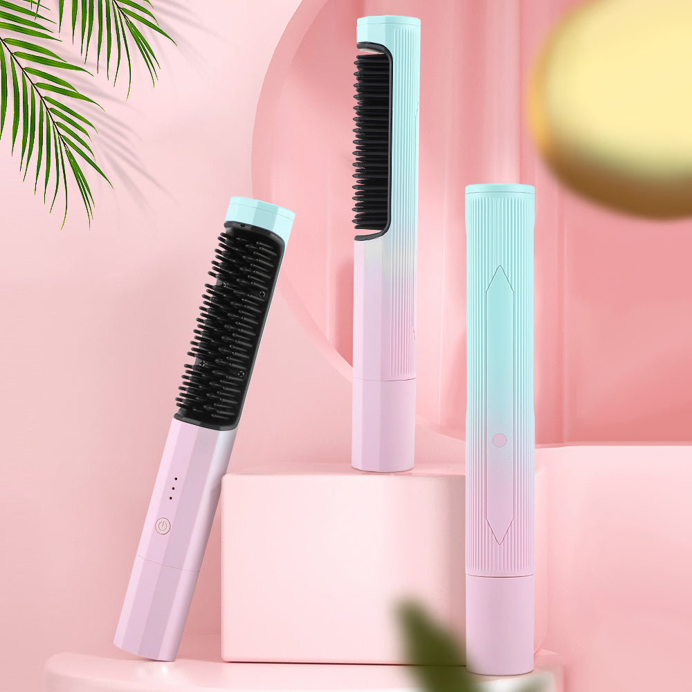 Rechargeable Wireless Hair Straightener and Curler
