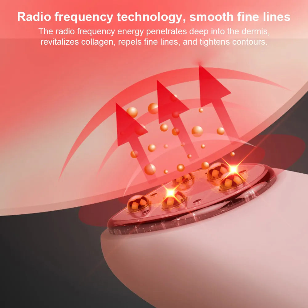 RF EMS Red Light Electric Eye Face Vibration Massager