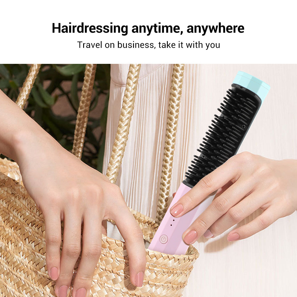 Rechargeable Wireless Hair Straightener and Curler